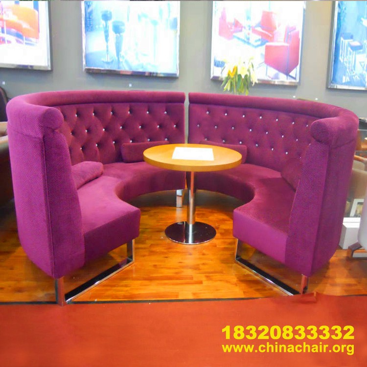 咖啡厅卡座沙发 中西餐卡座沙发 布艺卡座沙发
XCTSF-98